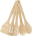 Bamboo spatulas, set of five.