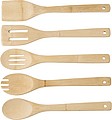 Bamboo spatulas, set of five.