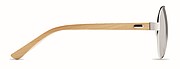 Bamboo sunglasses in pouch