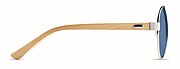 Bamboo sunglasses in pouch