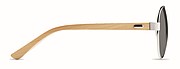 Bamboo sunglasses in pouch