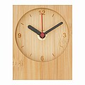 Bamboo table clock, brown