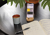 Bamboo tablet and phone holder