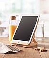 Bamboo tablet stand