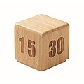 Bamboo twist snooze timer, wood
