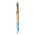 Bamboo & wheatstraw pen,blue