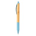 Bamboo & wheatstraw pen,blue