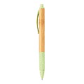 Bamboo & wheatstraw pen,green