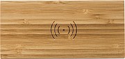 Bamboo wireless charger and clock
