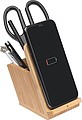 Bamboo Wireless Charger with Pen Holder
