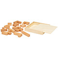 Bark wooden puzzle
