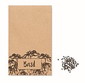 Basil seeds in craft envelope