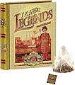 Basilur Legends Tower of London black portioned teas, tin pyramid bags 5 x 2 g