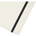 Bass A5 recycled hard cover notebook with lined pages, solid black