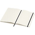 Bass A5 recycled hard cover notebook with lined pages, solid black