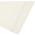 Bass A5 recycled hard cover notebook with lined pages, white