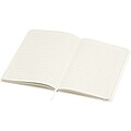 Bass A5 recycled hard cover notebook with lined pages, white