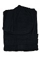 Bathrobe Hooded Black, S/M, 420 gr/m2