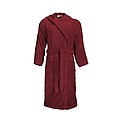 Bathrobe Hooded Burgundy, S/M, 420 gr/m2
