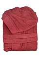 Bathrobe Hooded Burgundy, S/M, 420 gr/m2