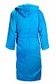 Bathrobe Hooded Turquoise, 2XL/3XL, 420 gr/m2
