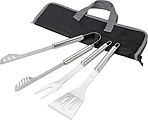 BBQ set in zipped caseSilver