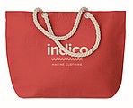 Beach bag with cord handle