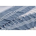 Beach bag with hammam towel, blue