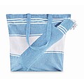 Beach bag with hammam towel, turquoise