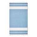 Beach bag with hammam towel, turquoise