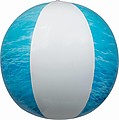 Beach ball in sea look
