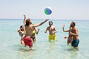 beach ball multicolour, multicolor