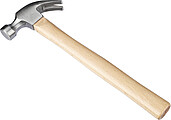 Beechwood claw hammer Asha, brown