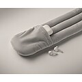 Bendable roll travel pillow, grey