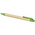 Berk recycled carton and corn plastic ballpoint pen