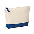 Bicolour cotton cosmetic bag