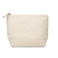 Bicolour cotton cosmetic bag