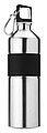 Bicolour drinking bottle, matt silver