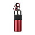 Bicolour drinking bottle, red