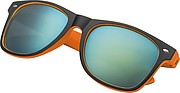 Bicoloured sunglasses with mirrored lenses