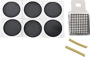 Bicycle repair kit, 17 pieces, black