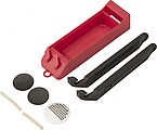 Bicycle tire repair set in plastic case Emerie