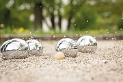 Big boules game, green