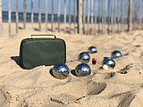 Big boules game, green
