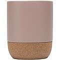 Billie 300 ml ceramic mug with cork details and matt finish, dusty pink