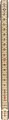 Birchwood foldable ruler Ezio, brown