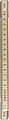 Birchwood foldable ruler Ezio, brown