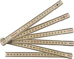 Birchwood foldable ruler Ezio, brown