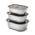 Black+Blum Mealprep Box 3pcs Set Small, Medium, Large, grey