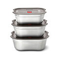 Black+Blum Mealprep Box 3pcs Set Small, Medium, Large, grey